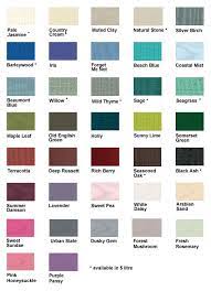 Paint Color Chart Fence Paint Colours