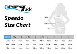 Speedo Swimwear Size Chart Swimwear Shack Online Swimwear