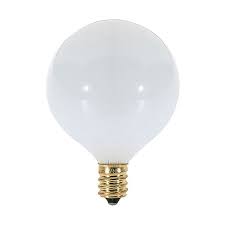 Bulbrite 40w 120v G16 1 2 E12 White Bulb 6 Pack Ylighting Com