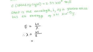 The Equation For Photon Energy E