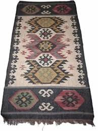 multicolor wool jute kilim rugs