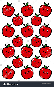 Apple Cute Pattern Wallpaper Stock ...
