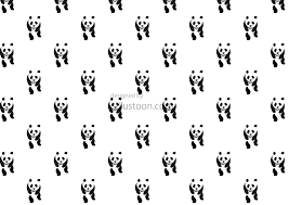 panda pattern wallpaper free png image
