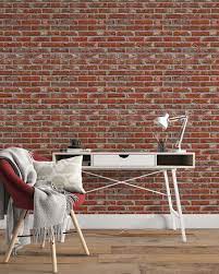 Red Brick Wall Wallpaper Self Adhesive