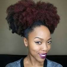 Image result for 4c natural hair high puff