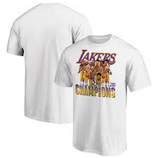 But the presentation still had a nice ring to it. Men S Los Angeles Lakers Fanatics Branded White 2020 Nba Finals Champions Team Caricature T Shirt