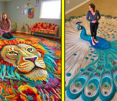 20 giant crochet rug designs