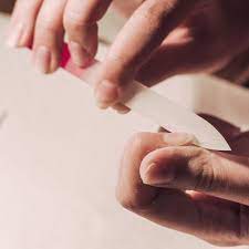 how to file nails at home
