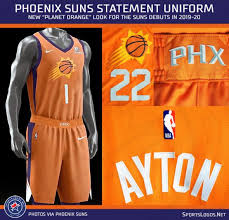 This is a mod for nba 2k19 video game. Phoenix Suns Go All In On Orange Unveil New Statement Uniform Sportslogos Net News