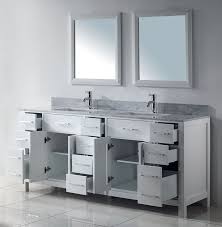 Includes integrated bowl and backsplash. Modern 75 Inches White Modern Double Sink Solid Hardwood Vanity