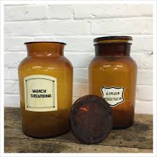 Large Vintage Apothecary Jar Mayfly