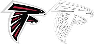 The last time atlanta falcons' logo has been changed was 2003. Atlanta Falcons Logo With A Sample Coloring Page Free Coloring Pages