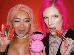 jeffree star swatches holiday makeup