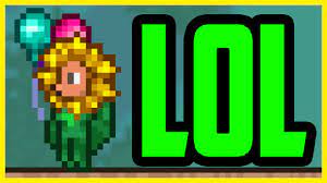 Terraria 1.3.2 Update NEW ITEM - 'Silly Sunflower Vanity Set' Awesome Party  Event Items! - YouTube