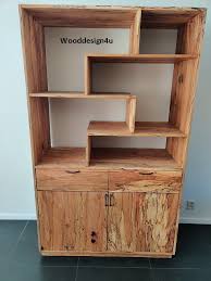 custom made beech wood cabinet with sleep