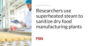 sanitize dry food manufacturing plants