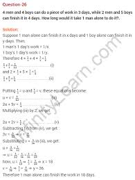 Extra Questions Maths Chapter 3