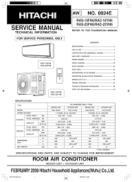 service manual hitachi air