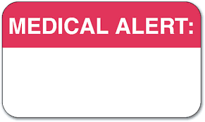 Medical Alert Label Smartpractice Chiropractic