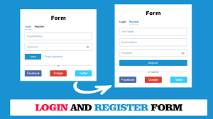 register form design using html css