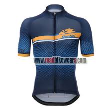 2018 Team Santini Cycle Clothing Biking Jersey Top Shirt Maillot Cycliste Blue