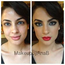 before after makeup by ana b