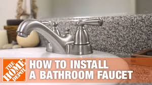 How to fix a leaky compression faucet: How To Replace A Bathroom Faucet The Home Depot