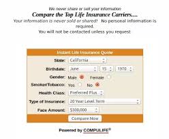 Where Could I Find Term Life Insurance Rate Chart Table Quora