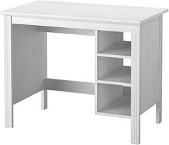 Ideen zur arbeitszimmer einrichtung garderobenmöbel adamsa aus wildeiche | pharao24.de arbeiten von zuhause: Amazon De Ikea Brusali Schreibtisch Weiss
