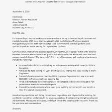 Retail Management Cover Letter And Resume Examples