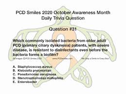Here at laffgaff, we publish a new trivia question every day. October 2020 Pcd Awareness Trivia Day 31 Question Pcdsmiles