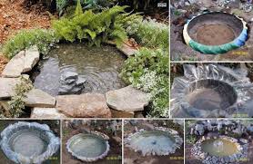 Decorative Pond From Old Tyres