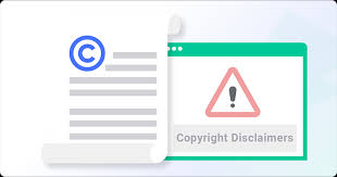 copyright disclaimer exles rules