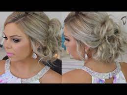 How to do quick & easy, side bun hairstyles for everyday, prom & wedding. Formal Hair Messy Side Bun Tutorial Youtube