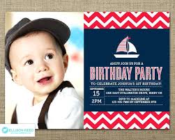 Nautical Themed 1st Birthday Invitations Excellent As Free Printable