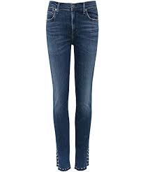 Citizens Of Humanity Womens Studded Rocket Skinny Jeans