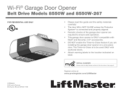 liftmaster 8550 installation manual