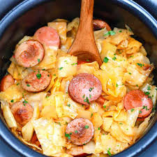 slow cooker cabbage and sausage video