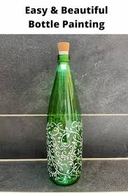 Easy And Beautiful Bottle Painting