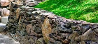 Dry Stacked Stone Wall Custom Hand