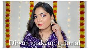 simple diwali makeup look using