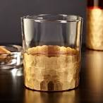 Classic Monogram Gold Rim Whiskey Glasses, Set of 4