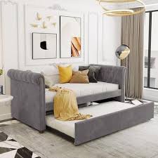 Twin Size Upholstered Daybed Sofa Bed