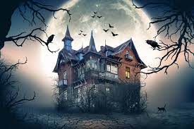 royalty free haunted house images