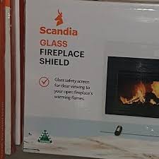 Scandia Tempered Glass Fireplace Shield