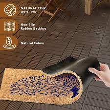 Blue Tree Printed Anti Slip Doormat