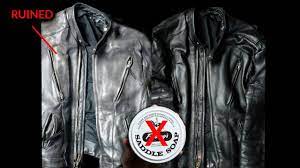 jacket with saddle soap