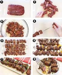 beef kabobs recipe made in the oven
