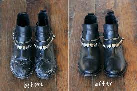 leather shoes from sidewalk salt damage
