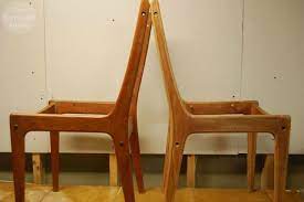 danish modern dining chair refurbish